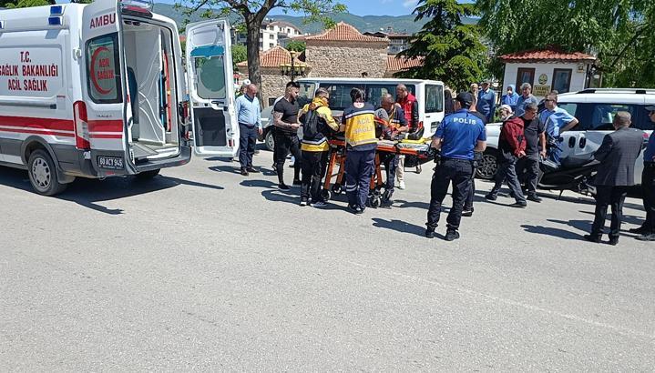 Tokat’ta motosikletin çarptığı yaya ağır yaralandı