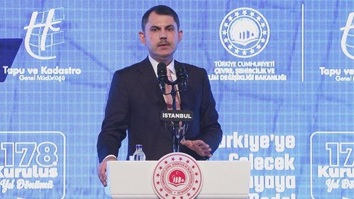 Bakan Kurum: Yıllardır tapu bekleyen vatandaşlarımıza tapularını kazandıracağız