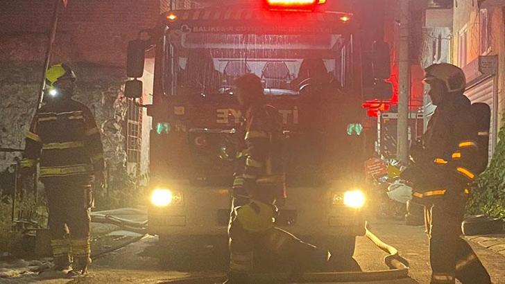 Balıkesir’de metruk binada yangın: 1 kişi ve 1 köpek öldü