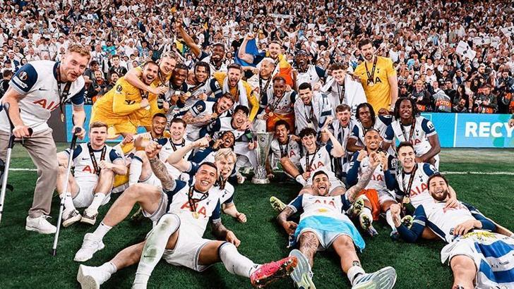 Premier Lig’de sıkıntılı günler geçiren Tottenham’ın Avrupa Ligi zaferi