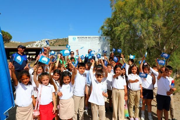 Bodrum'da öğrencilere 'kum zambağı' farkındalık etkinliği