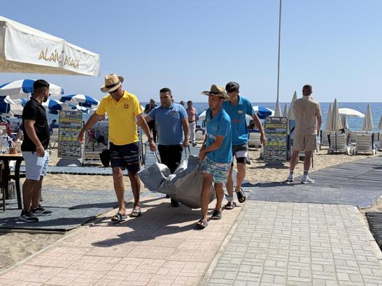 Alman turist güneşlenirken hayatını kaybetti