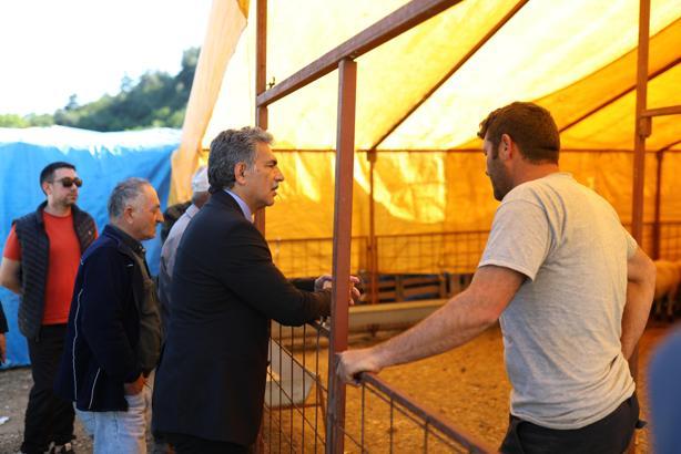 Gemlik'te açılan kurban pazarında denetimler sıklaştı