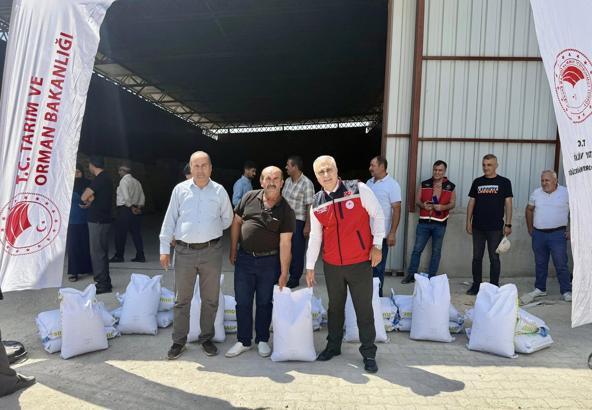 Hatay'da üreticilere tohum desteği