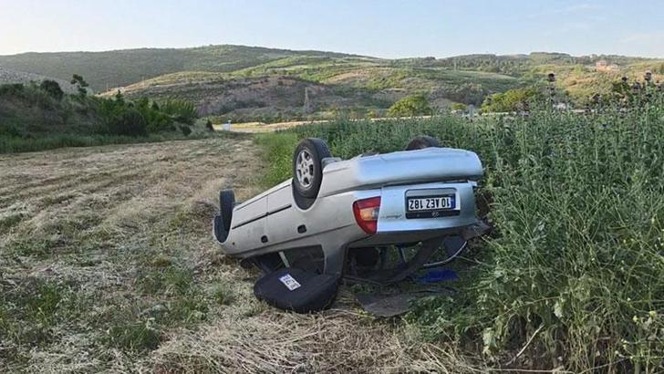 Bursa'da otomobil, şarampole yuvarlandı: 5 yaralı