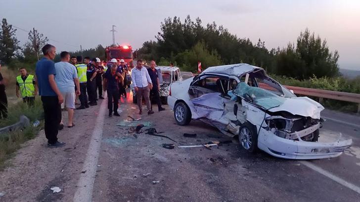 Osmaniye'de 4 otomobil zincirleme kazaya karıştı; 1 ölü, 6 yaralı