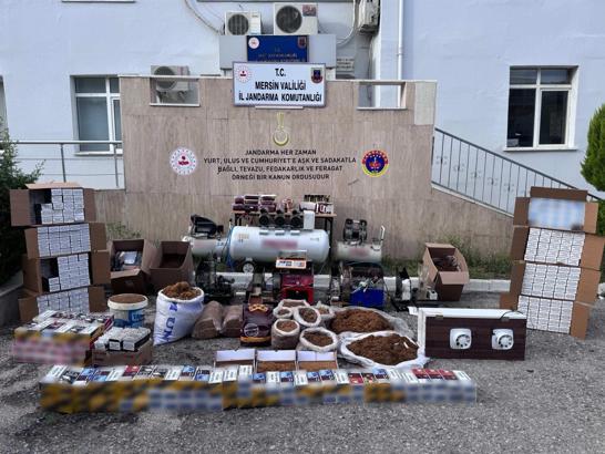 Jandarmadan kaçak sigara operasyonu