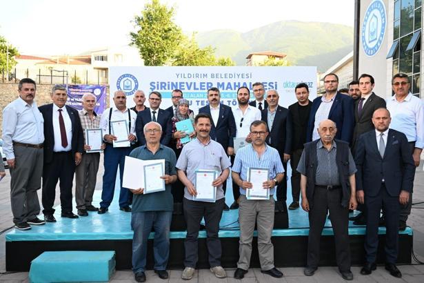 Yıldırım’da 1530 hak sahibi daha tapusunu aldı