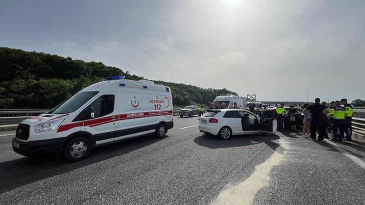 Kuzey Marmara Otoyolu’nda zincirleme kaza: 1’i ağır 5 yaralı