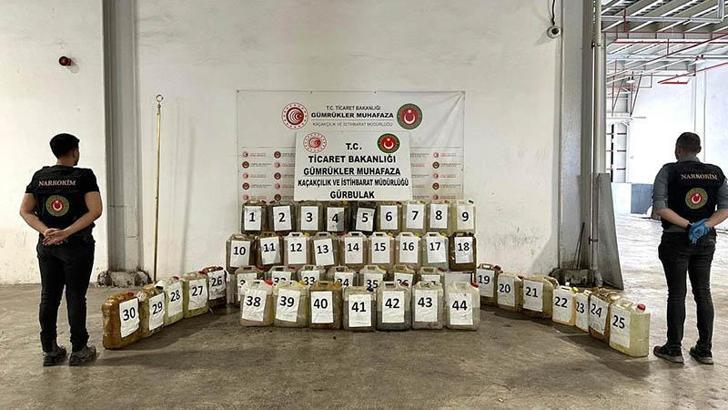Ağrı'da 764 kilo likit metamfetamin ele geçirildi