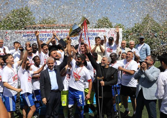 Ampute Futbol Süper Ligi'nde şampiyon Şahinbey oldu