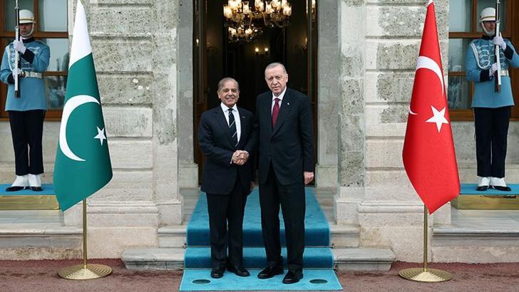 Cumhurbaşkanı Erdoğan, Pakistan Başbakan'ı Şerif'i kabul etti