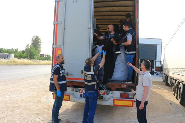 Tokat'ta durdurulan TIR'da 17 kaçak göçmen yakalandı; 2 gözaltı