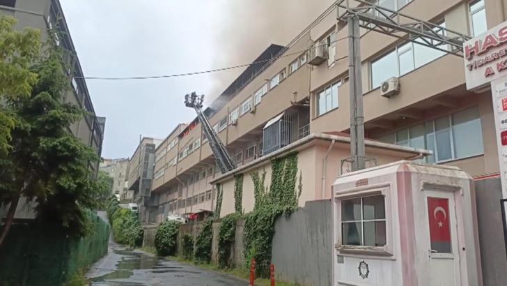 İstanbul - Eyüpsultan'da iş yerinde yangın -1