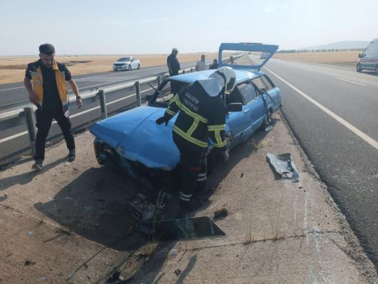 Nusaybin’de yağmur suyu kanalına devrilen otomobilin sürücüsü yaralandı