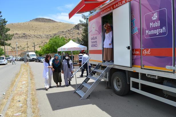 Mardin’de mobil mamografi aracıyla 1000 kadına hizmet verildi