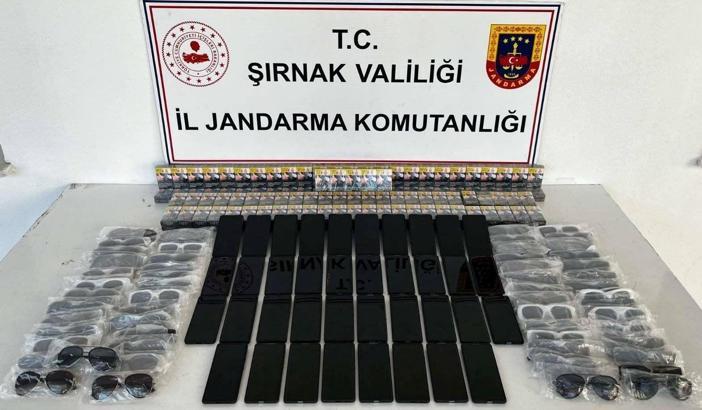 Şırnak’ta, 3 milyon 800 bin TL değerinde kaçak malzeme ele geçirildi