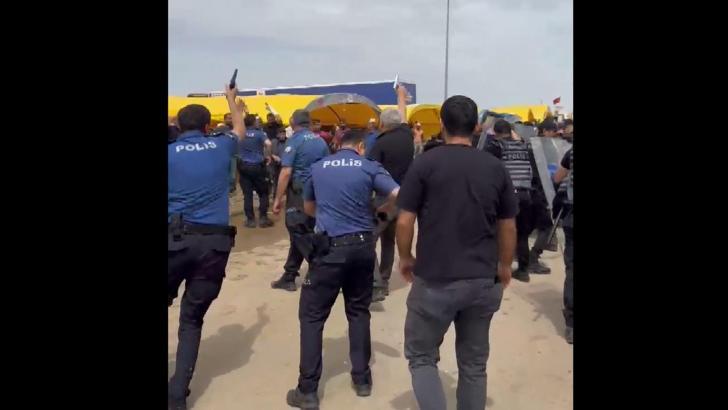 Kurban pazarında denetim kavgası; polis havaya ateş açarak müdahale etti