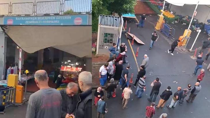 BayrampaÅŸa’da polisin kavgaya biber gazı ile müdahalesi pazarda alışveriÅŸ yapanları etkiledi