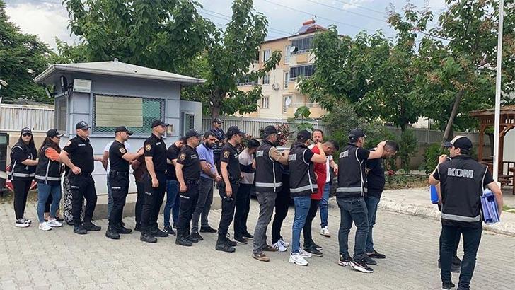 FuhuÅŸ, rüÅŸvet ve insan ticareti operasyonunda yakalanan 10 ÅŸüpheli adliyede