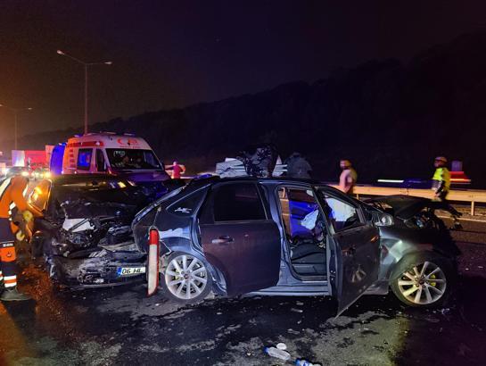 İstanbul - Beykoz TEM Otoyolu'nda zincirleme kaza: 7 yaralı