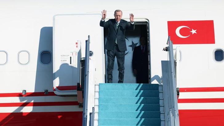 Cumhurbaşkanı Erdoğan, Azerbaycan'a gitti