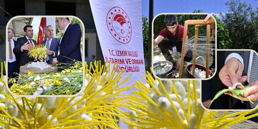 İzmir'de Koza Hasat Festivali düzenlendi