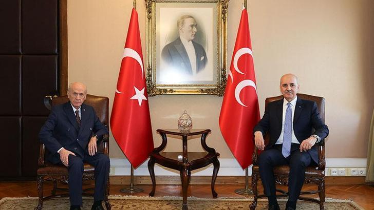 TBMM Başkanı Kurtulmuş, Bahçeli'yi ziyaret etti