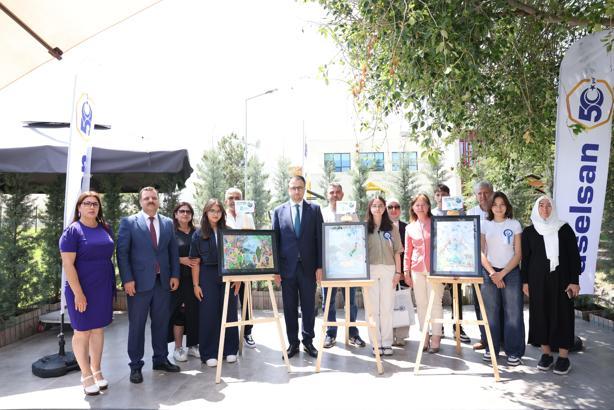 Liselilerin gözünden 'Çevre Resim Yarışması'