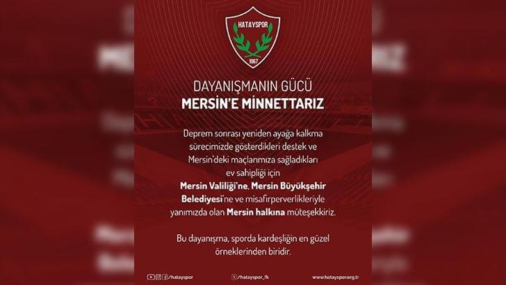 Hatayspor, Mersin’e veda etti
