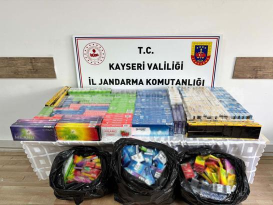 Kayseri'de kaçak sigaraya 1 gözaltı