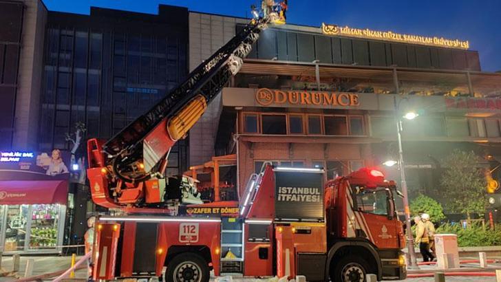 Beşiktaş’ta restoranda çıkan yangın söndürüldü