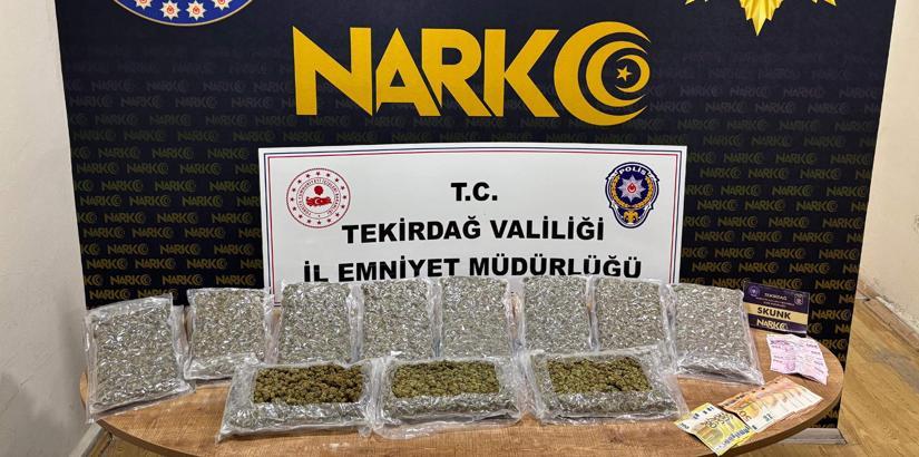 Tekirdağ'da uyuşturucu operasyonunda 10 tutuklama