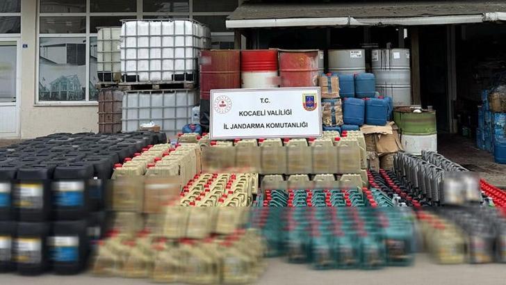 21 bin 600 litre sahte madeni yağ ele geçirildi