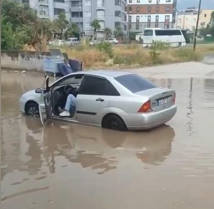 Osmaniye’de kuvvetli sağanak etkili oldu