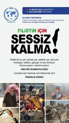 İstanbul- Gazeteciler 'Filistin İçin Sessiz Kalma' nöbetinde