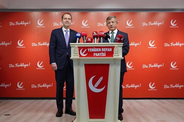 Fatih Erbakan ve Davutoğlu, bir araya geldi