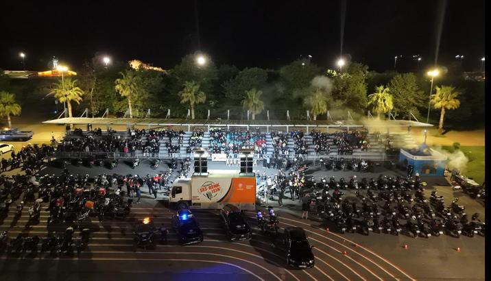 Samsun Emniyet Müdürlüğü'nden motosiklet sürücülerine yönelik söyleşi