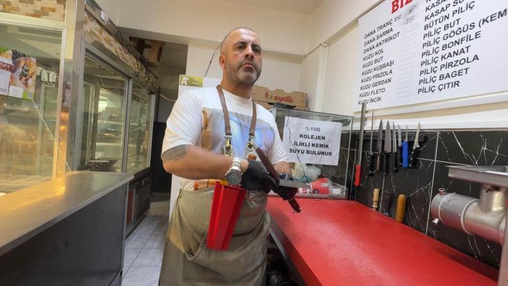 İstanbul - Avcılar'da görme engelli kasap Guinness Rekorlar Kitabı'na başvurdu