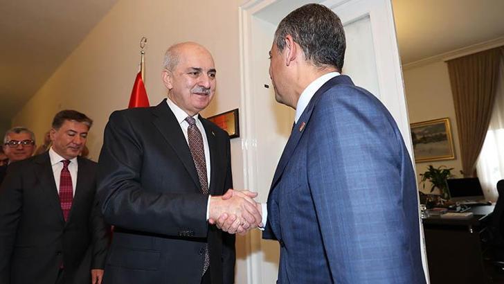 TBMM Başkanı Kurtulmuş, Özel'i ziyaret etti