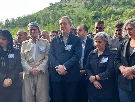 Eski BDP Genel Başkanı Hamit Geylani, Şemdinli'de toprağa verildi