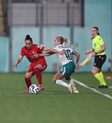 A Milli Kadın Futbol Takımı, İrlanda Cumhuriyeti'ne 2-1 mağlup oldu