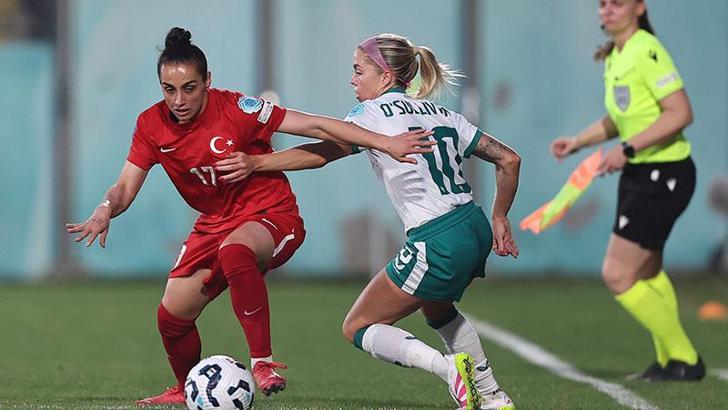 A Milli Kadın Futbol Takımı, İrlanda Cumhuriyeti'ne 2-1 mağlup oldu