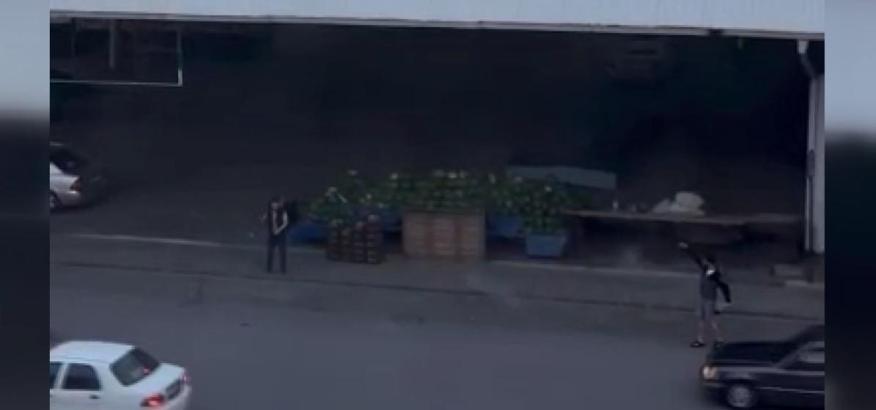 Pazar yerinde tüfekle vuruldu (2)