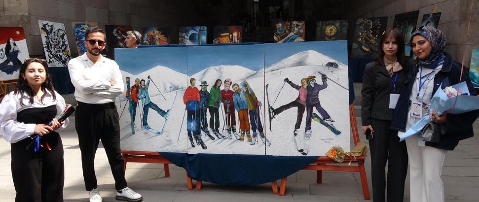 Sanat ikonlarını Palandöken'de resmettiler