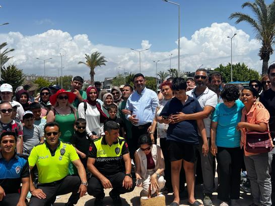 Otizmli çocuklar Silifke’de denizle buluştu