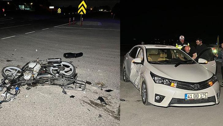 Kocaeli'de otomobil ile motosiklet çarpıştı; 1 ölü, 2 yaralı