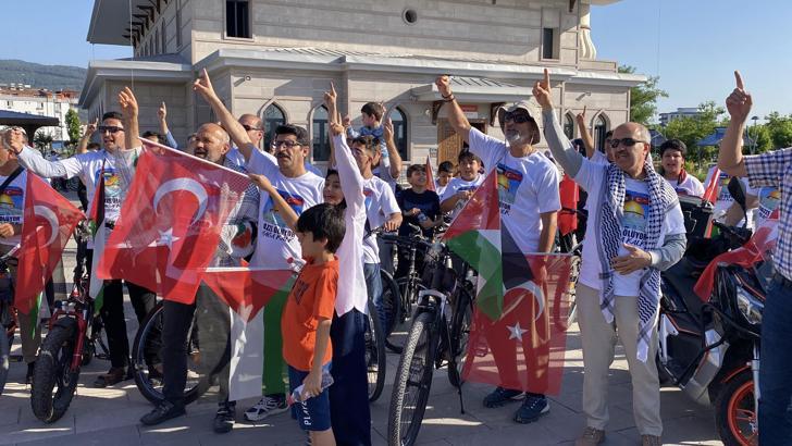 Osmaniye’de Kudüs-Gazze Mavi Marmara Bisiklet Turu düzenledi