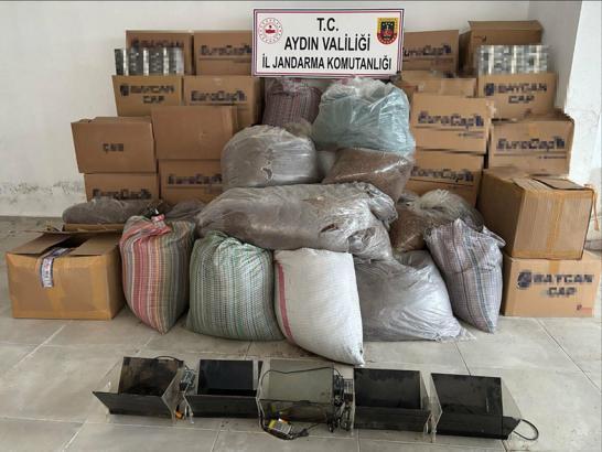 Aydın'da kaçak sigara ve tütün operasyonu: 3 gözaltı