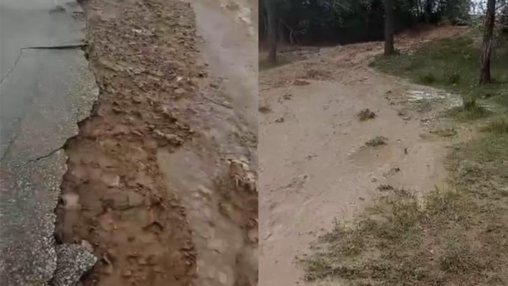 Kırşehir'de sağanak sele neden oldu; tarım arazileri zarar gördü